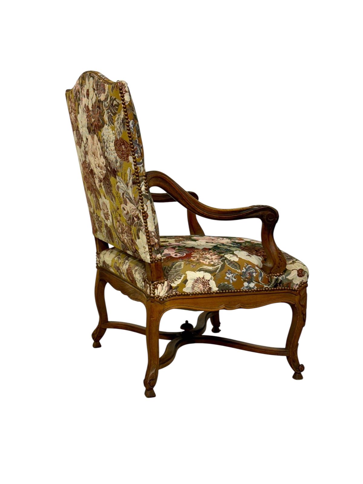19th Century Louis XV Style Walnut Armchair photo for sale