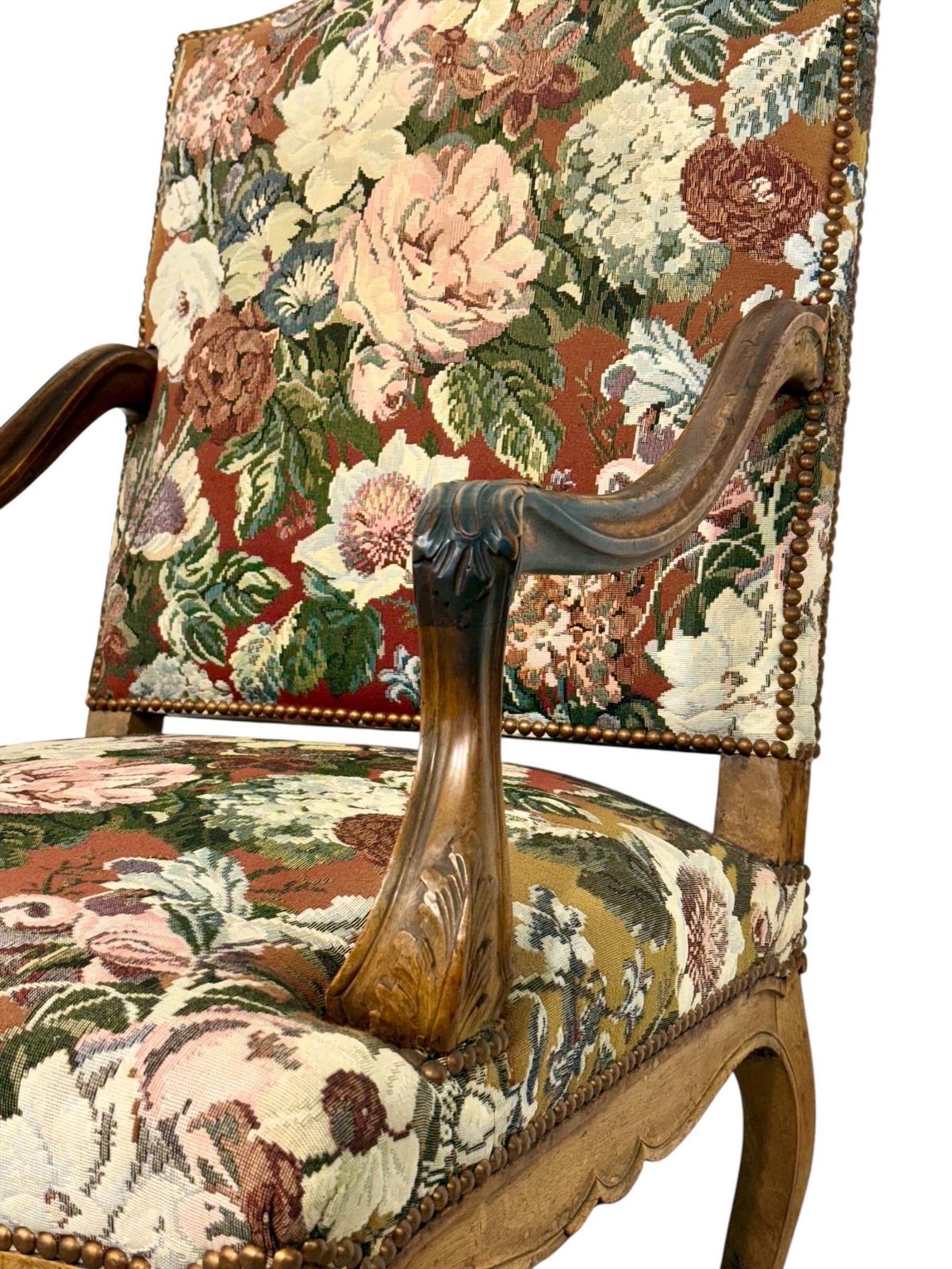 19th Century Louis XV Style Walnut Armchair photo Furniture