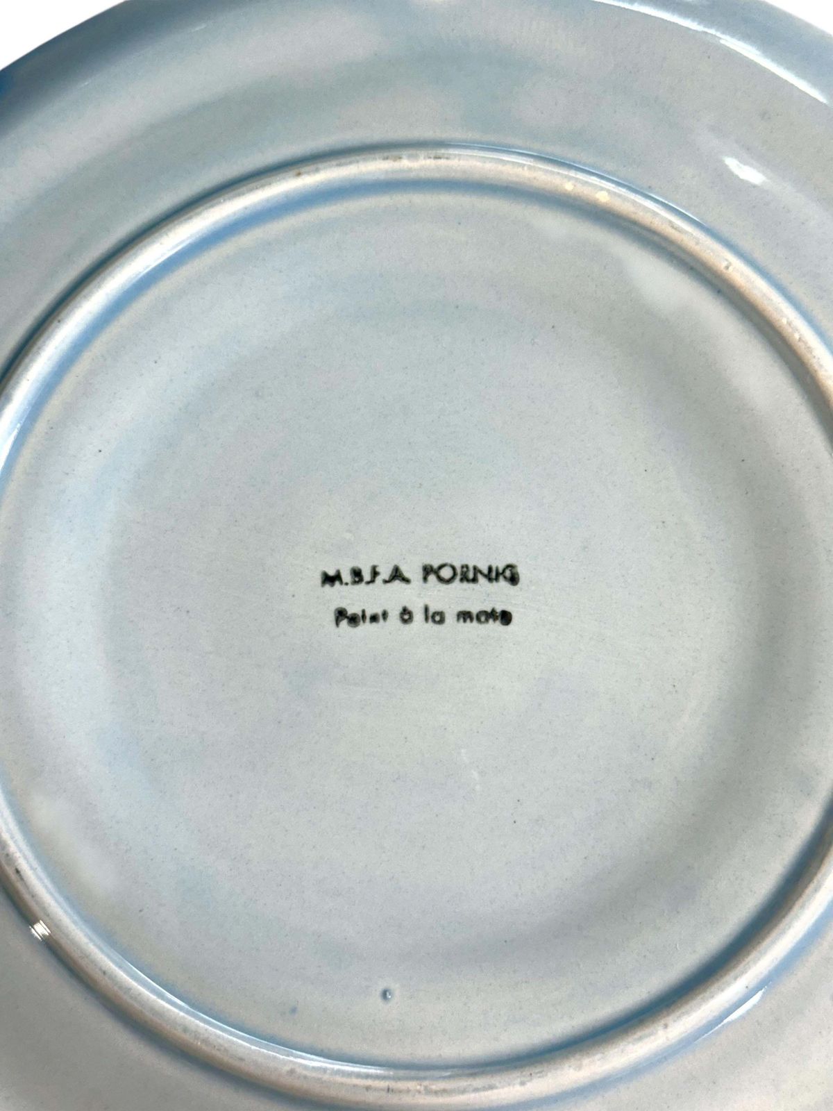 photo buy Vintage French M.B.F.A. Pornic Oyster Service, 12 Plates & Platter