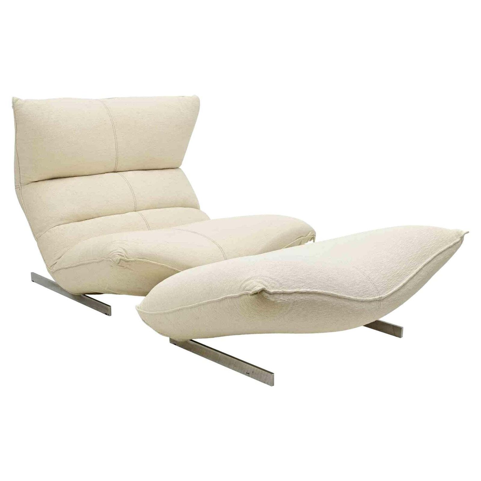 Canestrari Lounge Chair With Ottoman By Vittorio Varo, Italy 1970s photo furniture