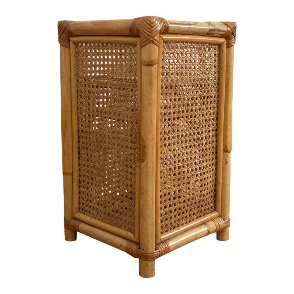 Bamboo And Rattan Umbrella Stand By Franco Albini – 1960s