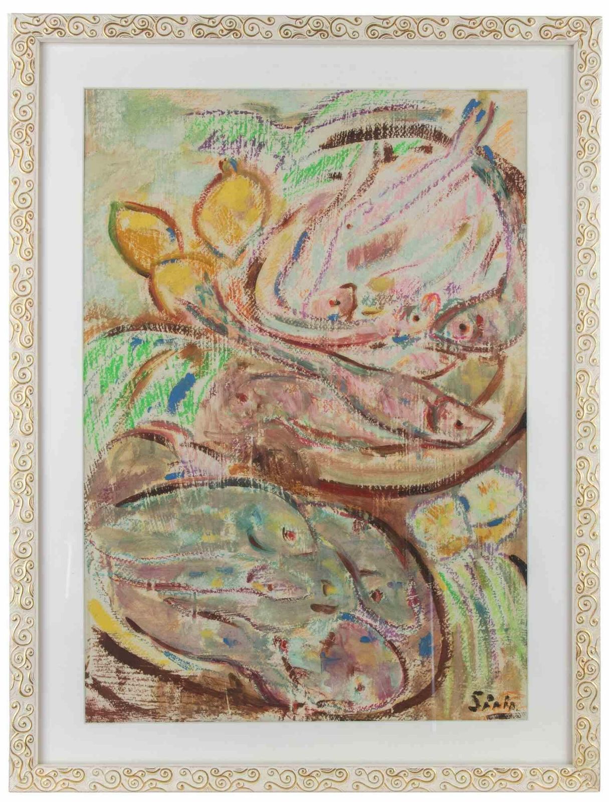 Sirio Pellegrinistill Life   Watercolor By Sirio Pellegrini   1970s1970s