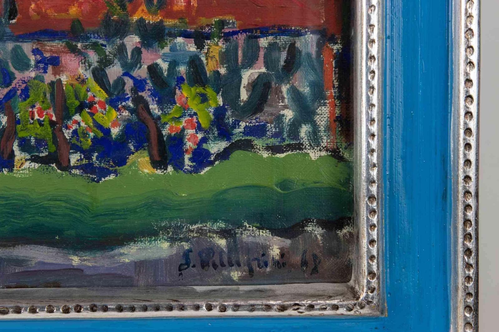 Sirio Pellegrinilandscape In Falconara   Paint By Sirio Pellegrini   19681968 photo for sale