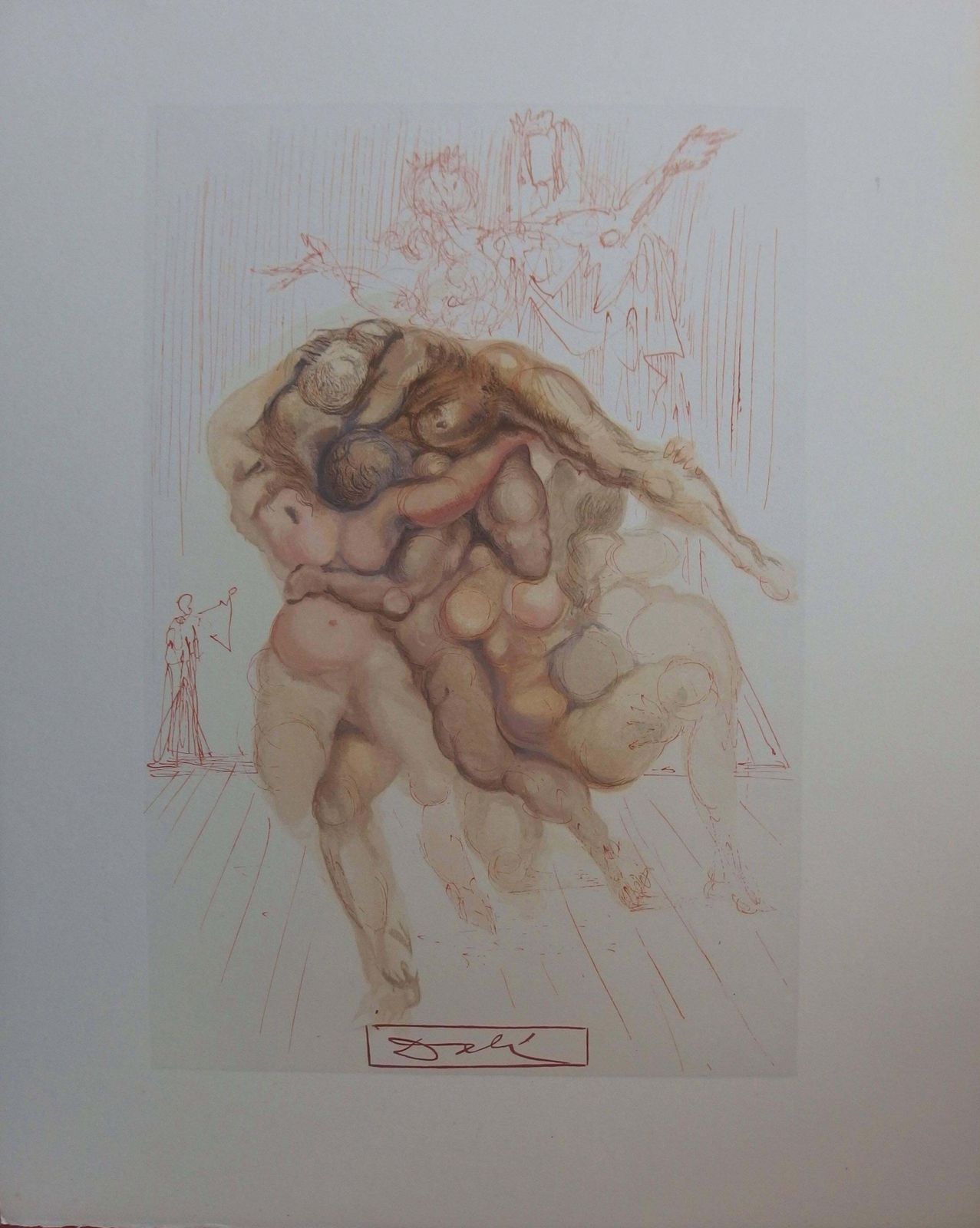 Salvador Dalí­Hell 8   The Angry   Woodcut   1963 (Field P. 189)1963