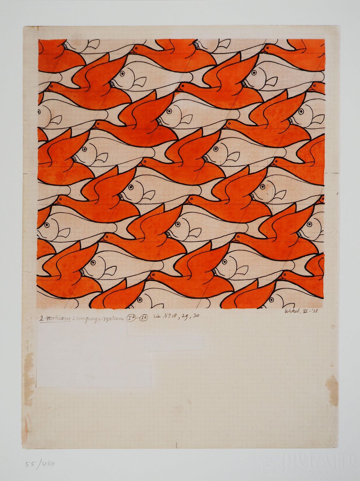 M.C. Escherbirds And Fishes   Facsimile Lithograph, Ltd /4502008