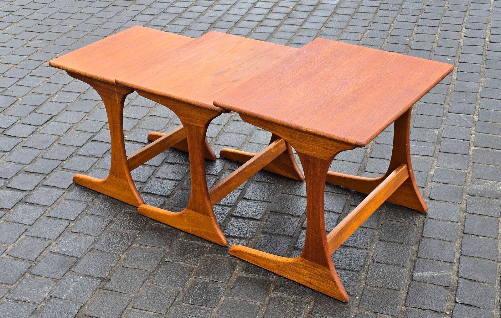 photo buy Scandinavian Teak Nesting Tables, Set Of Three, 1950s–1960s