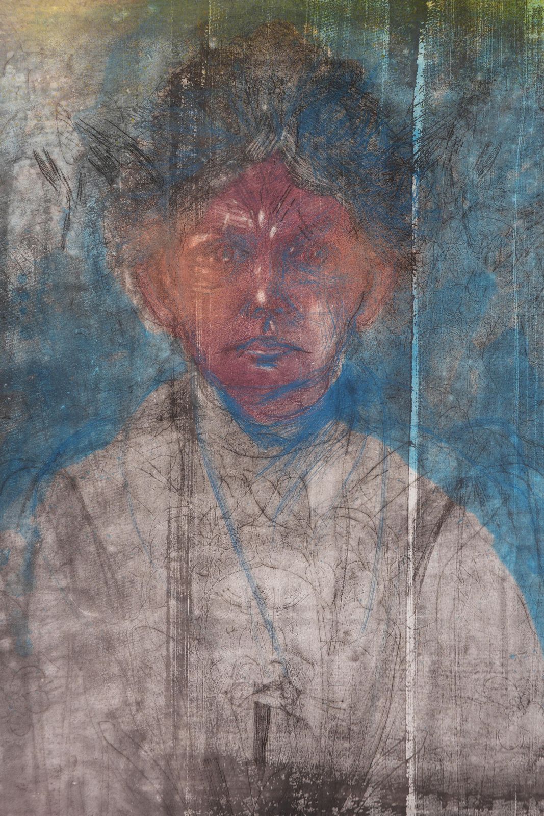 Jim Dinenancy Outside In July XIII (Dissolving In Eden)   Original Handsigned Etching1980 photo Art