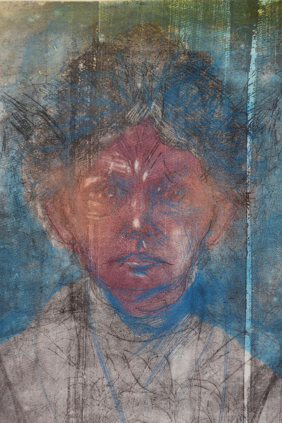 Jim Dinenancy Outside In July XIII (Dissolving In Eden)   Original Handsigned Etching1980 photo 1414.0