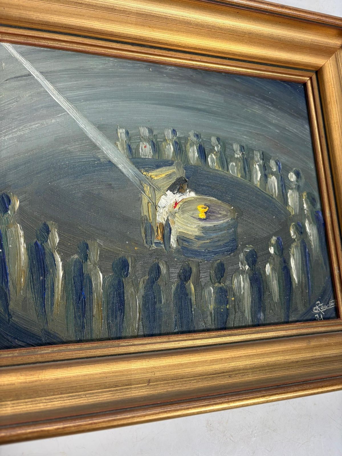 20th Century Painting, Oil On Canvas photo 478.0