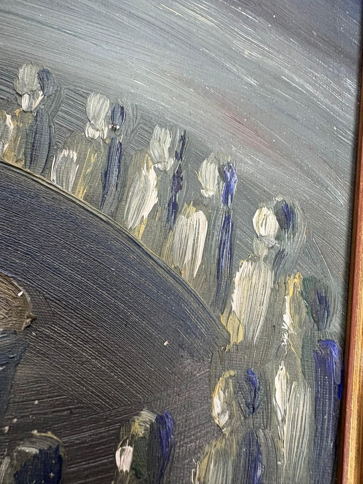 20th Century Painting, Oil On Canvas photo vintage