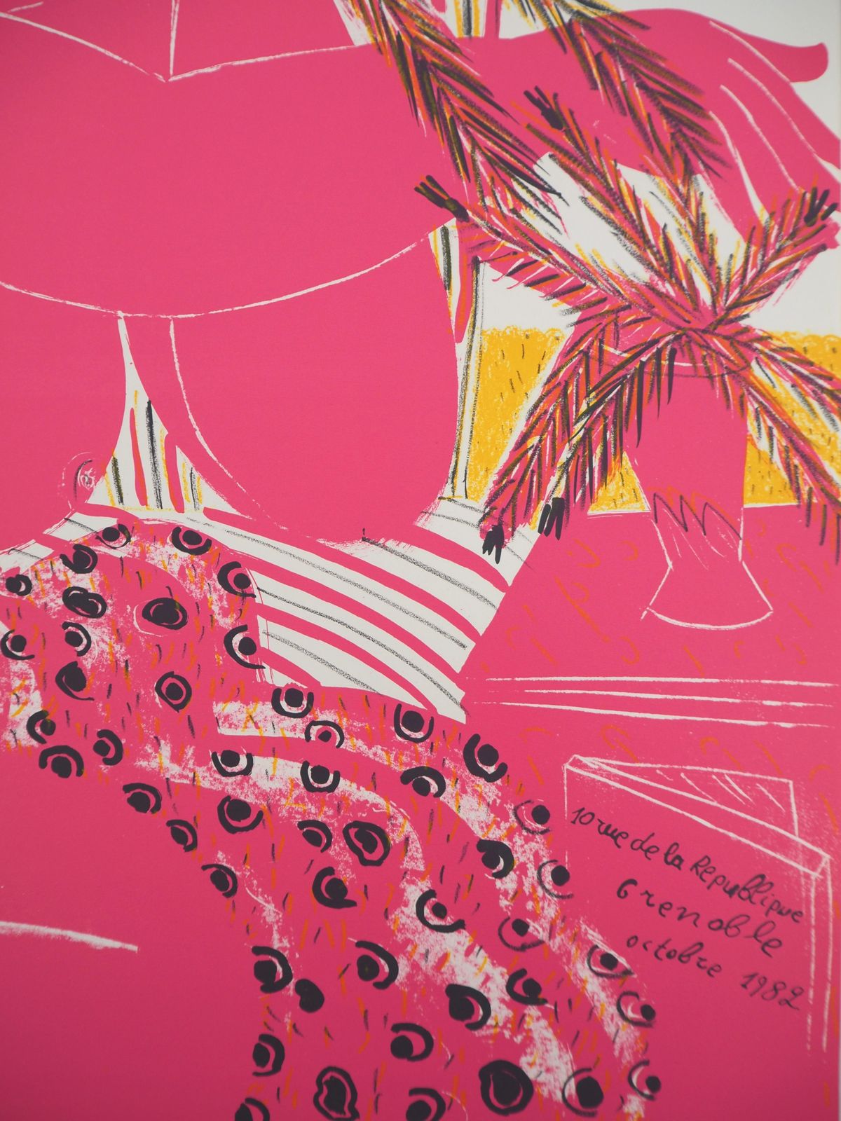 Alekos Fassianosgreece : Pink Nude With Wheat Ear   Original Lithograph, 19821982 photo buy