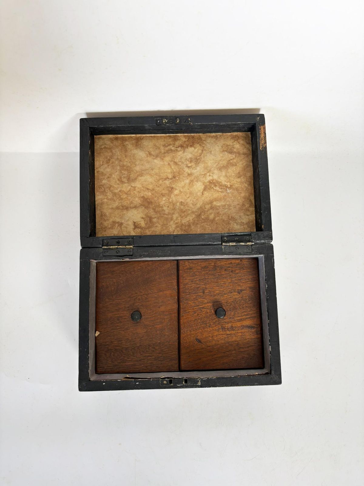 Wooden "Tobacco" Box, France, 1950 photo Home Decor