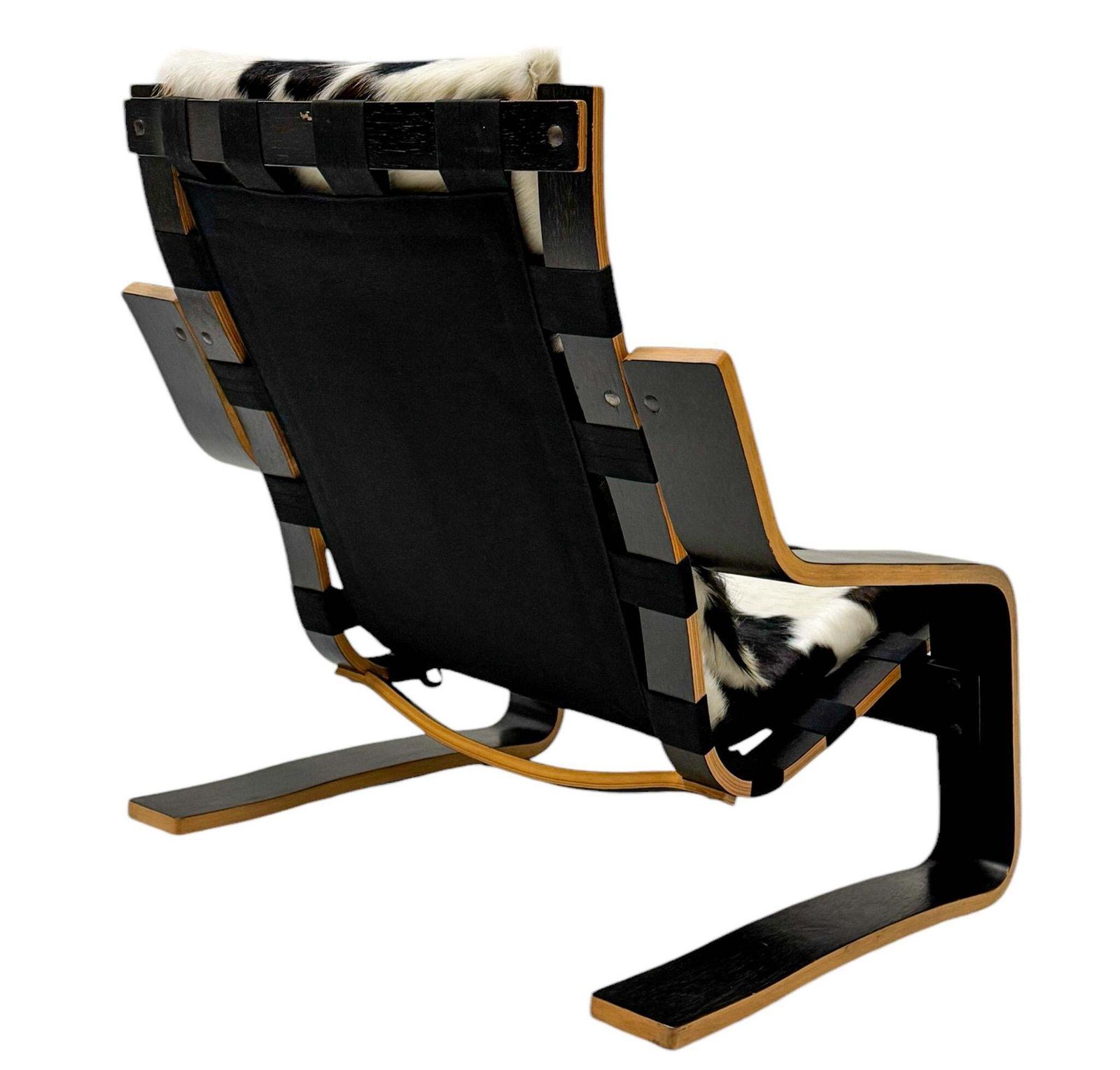 Mid Century Modern Sculptural Plywood Lounge Chair, The Netherlands 1970s photo 3491.0