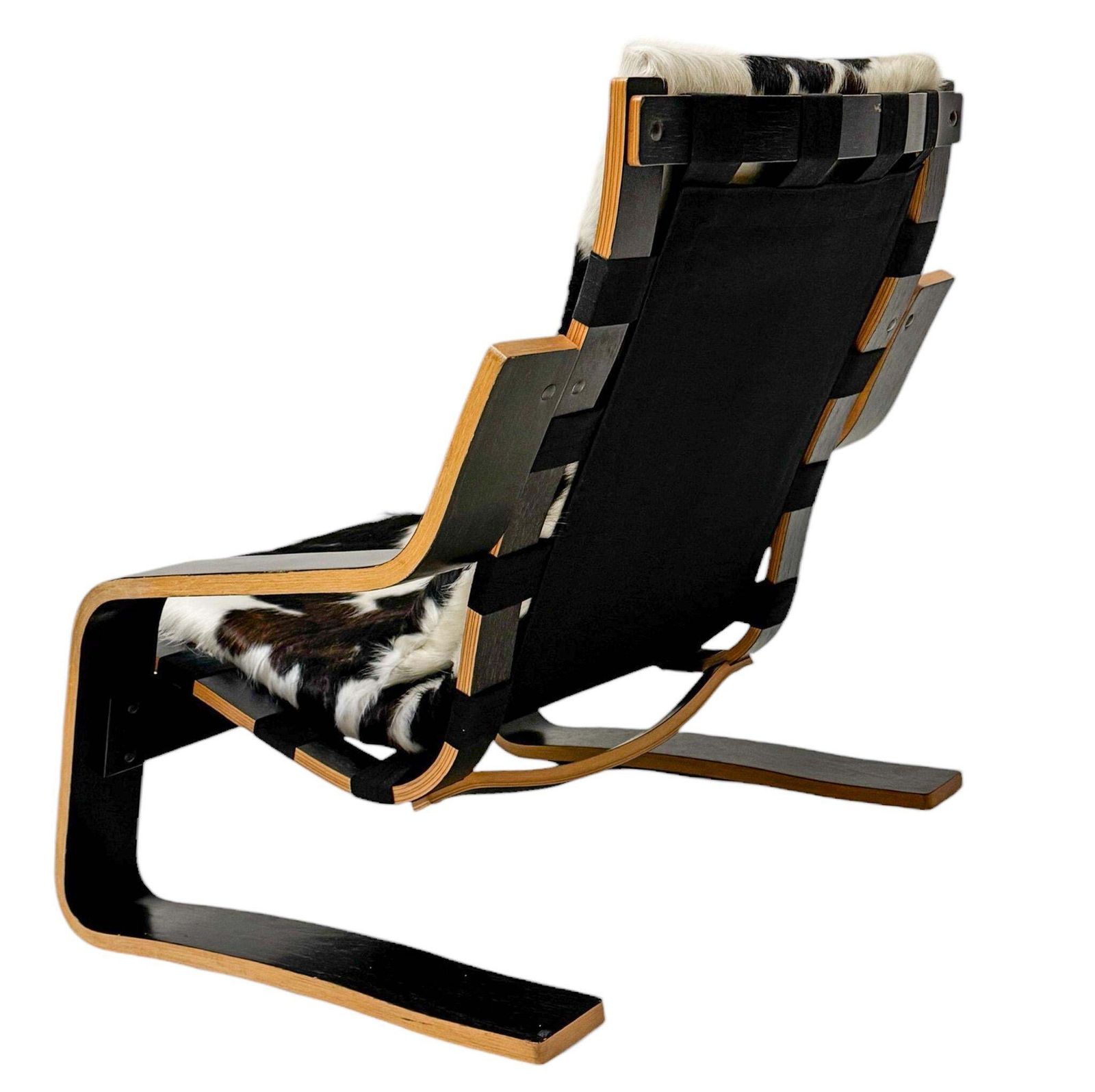 Mid Century Modern Sculptural Plywood Lounge Chair, The Netherlands 1970s photo buy