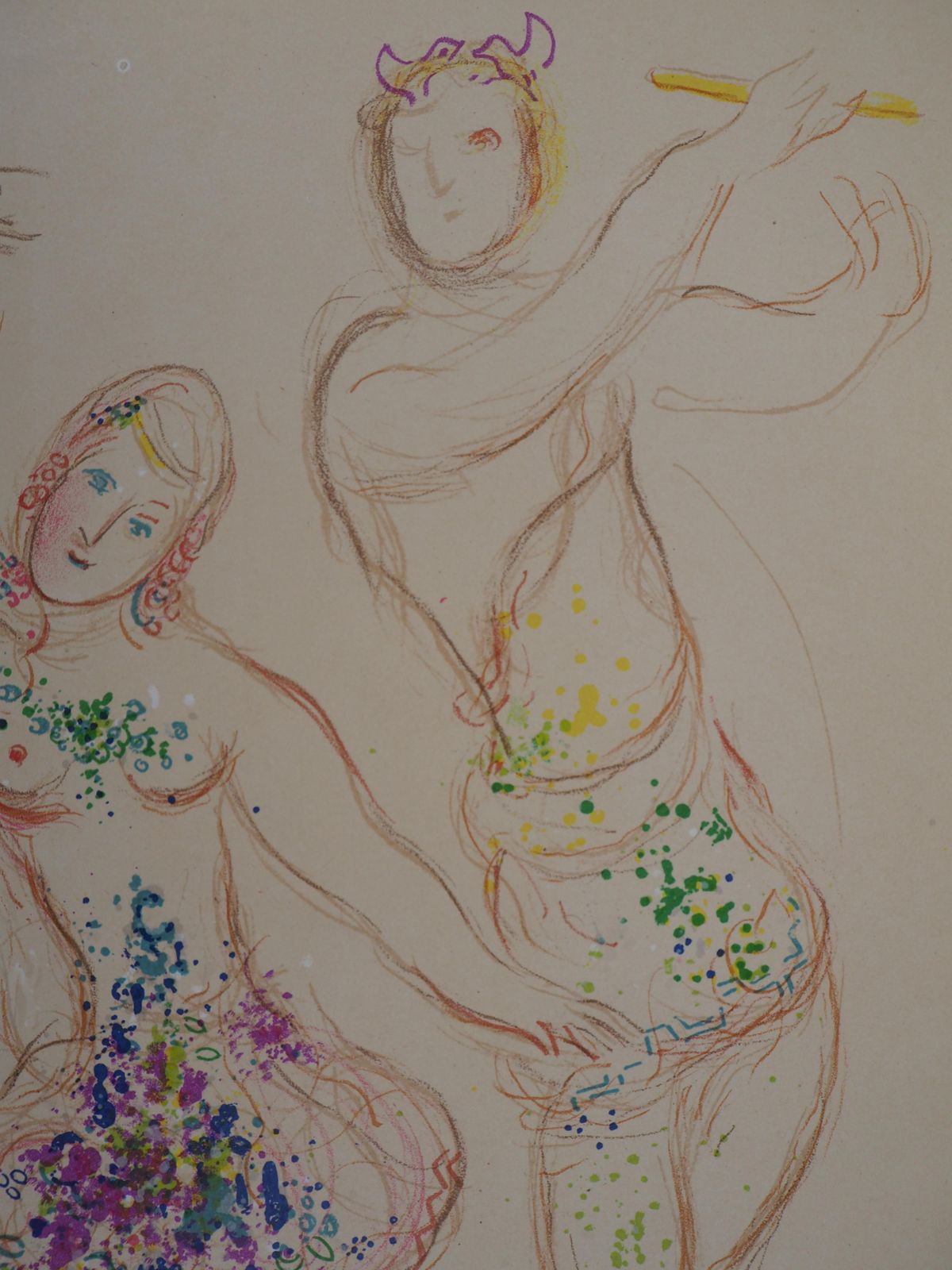Marc Chagallthe Ballet : Ballerina And Faun   Original Lithograph   Mourlot #5811969 photo for sale