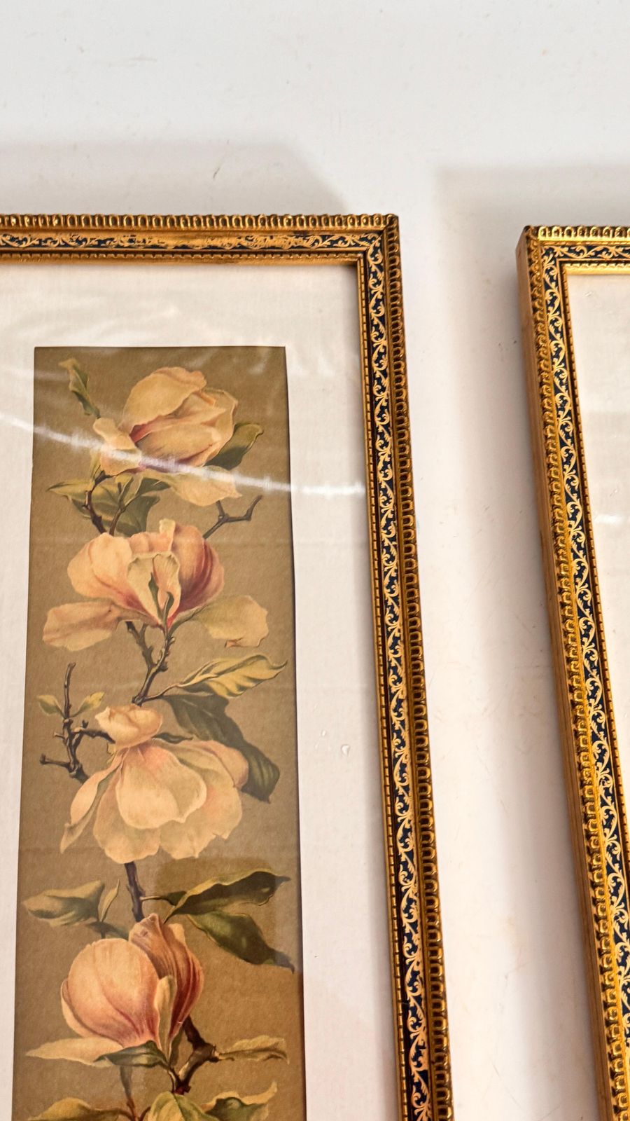 Pair Of Floral Engravings — France, 1920s photo 478.0