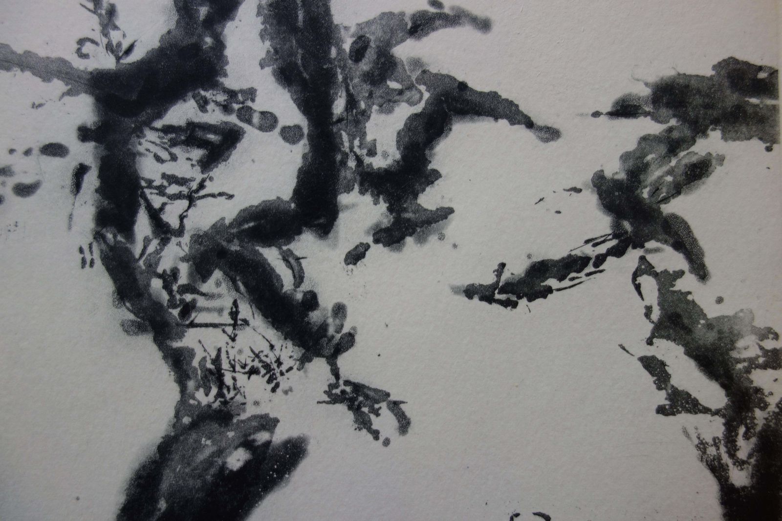Zao Wou Kiabstract Composition   Original Etching And Aquatint   130 Copies (Agerup #380)1996 photo for sale