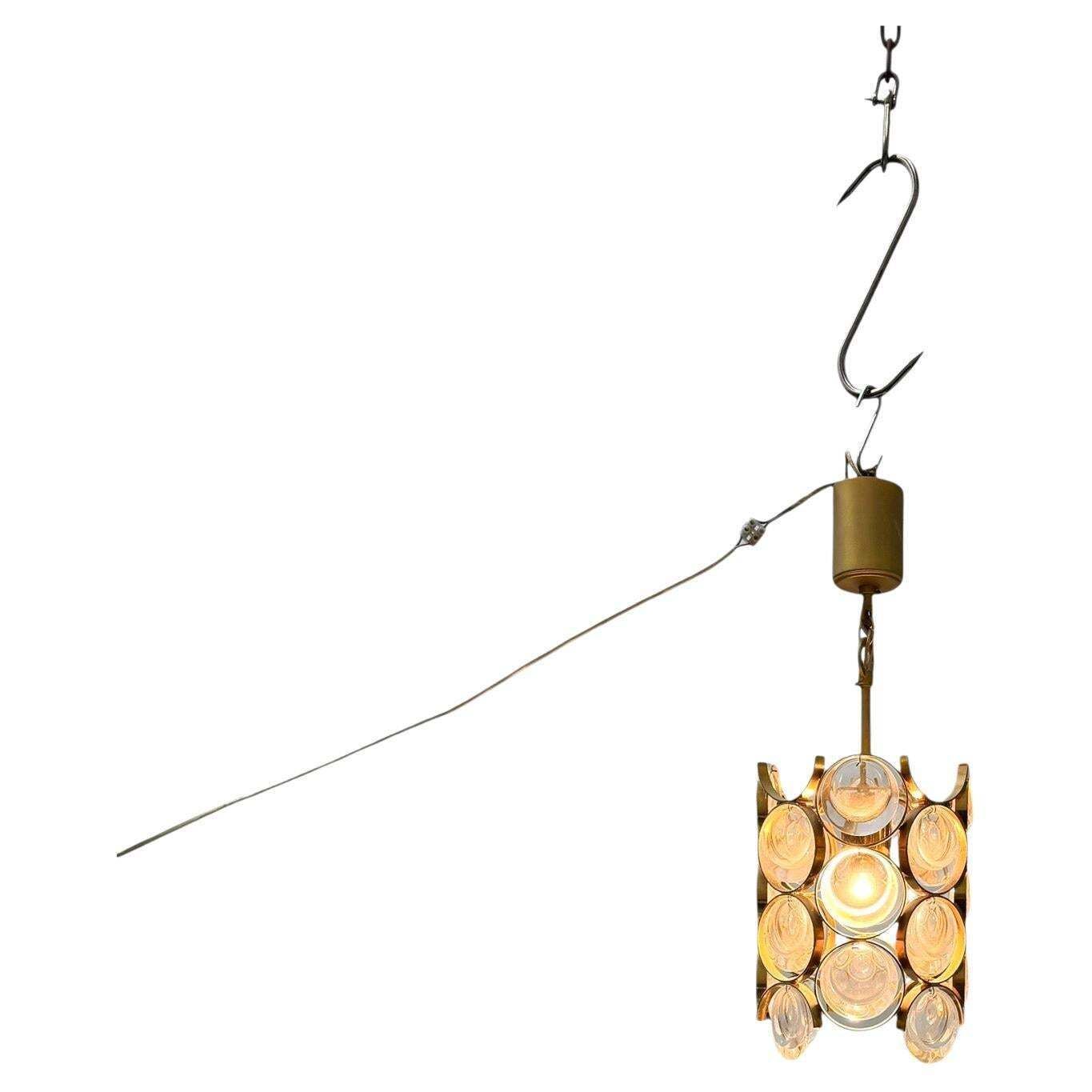 Hollywood Regency Pendant Lamp By Gaetano Sciolari For Palwa Germany, 1970s