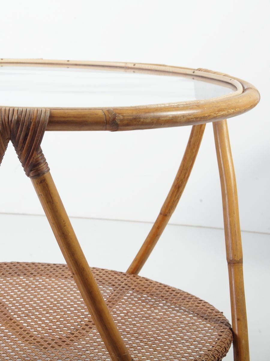 photo furniture Mid Century Bamboo Lounge Chairs & Table By Alan Fuchs For Uluv, 1960s, Set Of 3