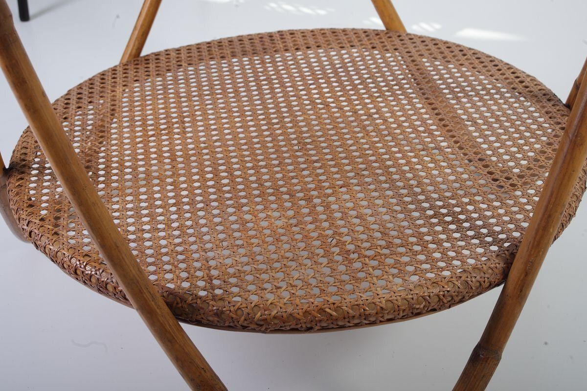 photo vinterior Mid Century Bamboo Lounge Chairs & Table By Alan Fuchs For Uluv, 1960s, Set Of 3