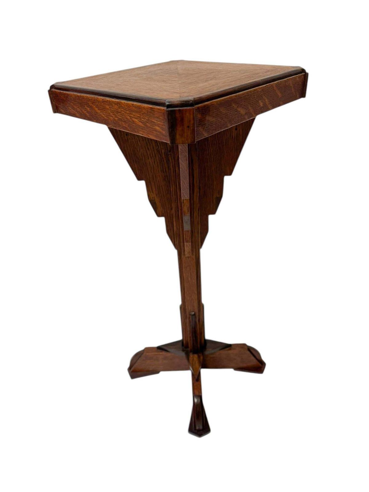 Art Deco Amsterdamse School Petite Pedestal Table, 1920s photo for sale