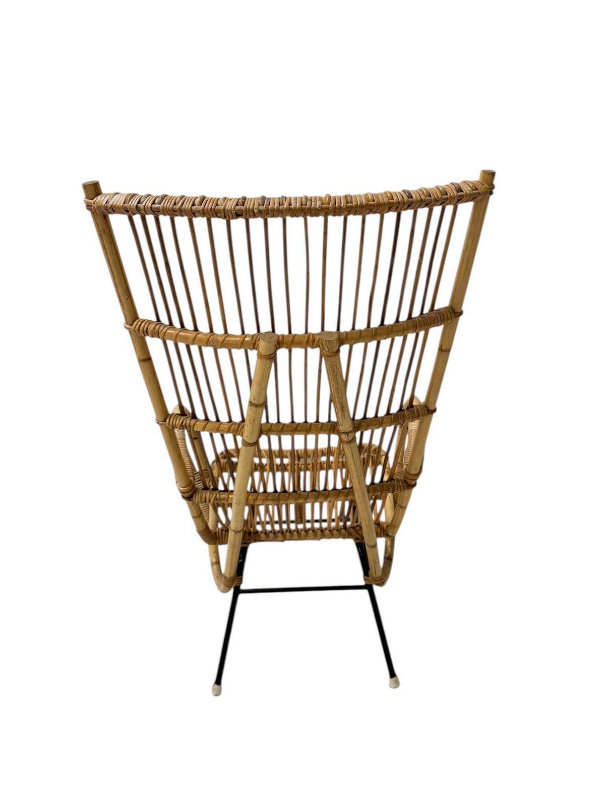 Mid Century Modern Italian High Back Armchair, 1960s photo Furniture