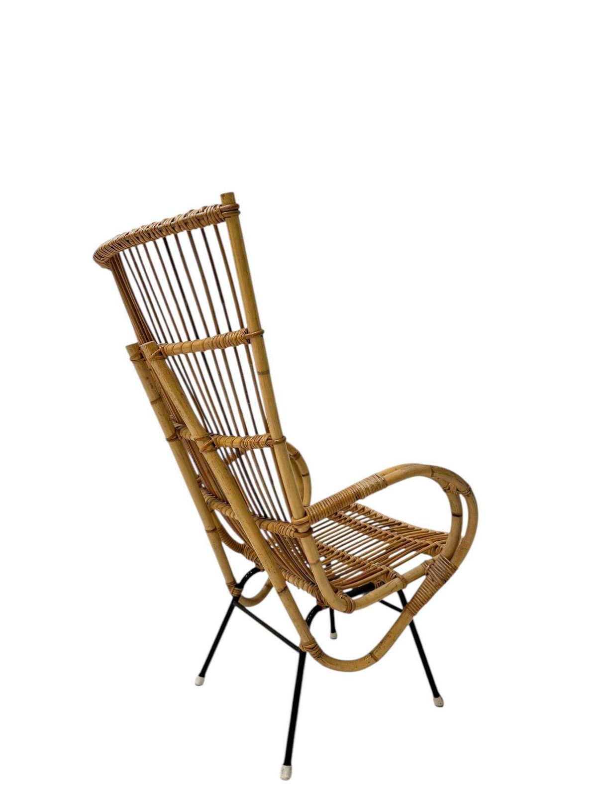 Mid Century Modern Italian High Back Armchair, 1960s photo 1105.0