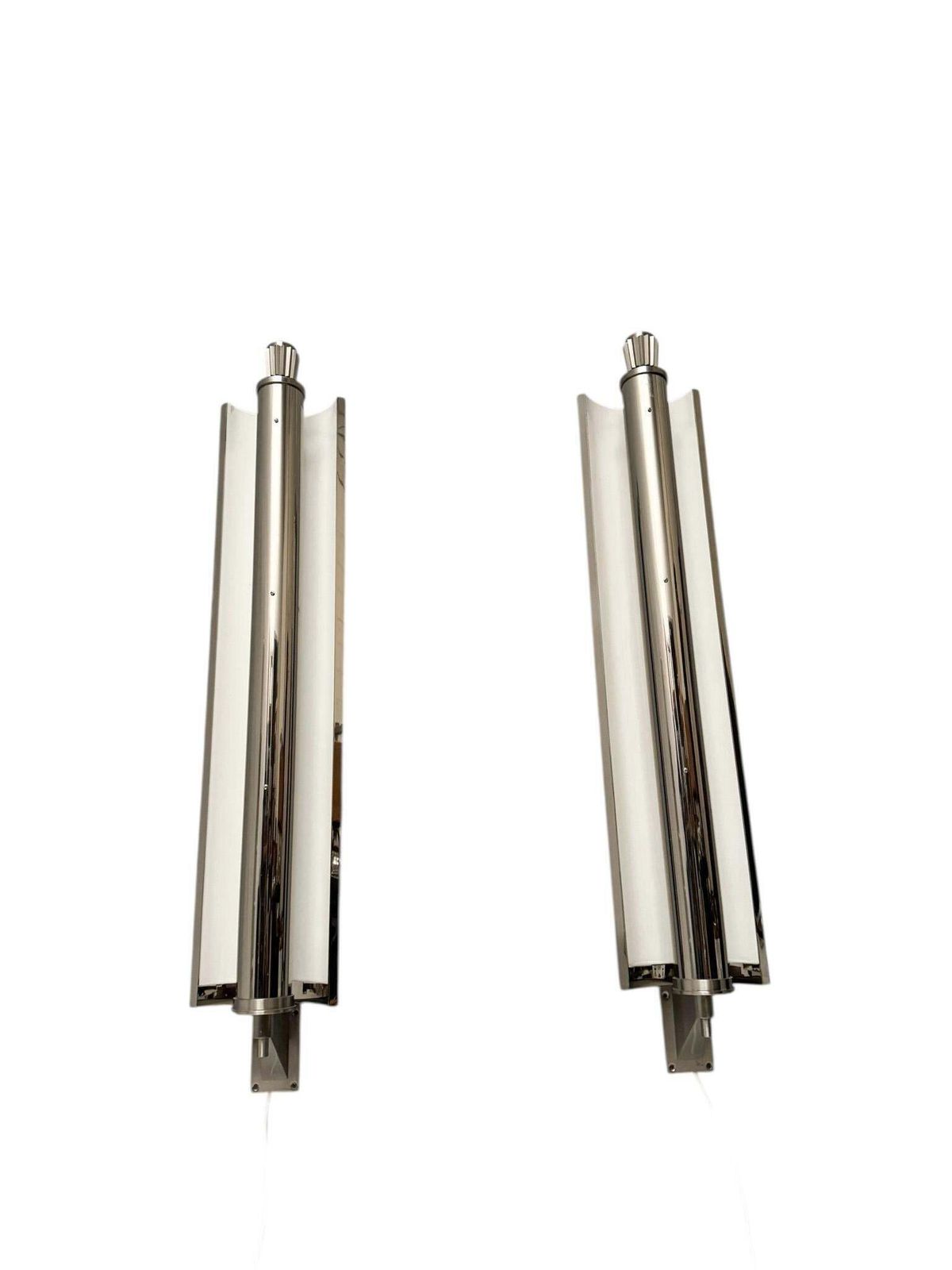 Art Deco Extra Large Pair Of Wall Lights Or Sconces France, 1930s photo vintage