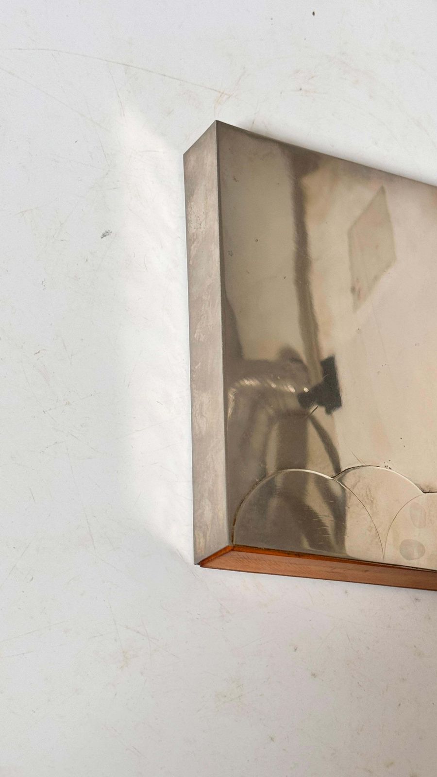 Metal And Wood Sliding Box – France, 1970s – In The Style Of Maria Pergay photo buy