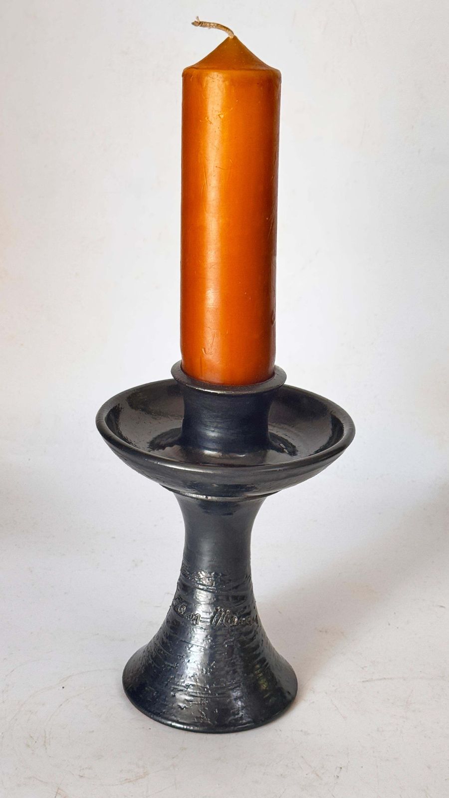 Ceramic Candleholder By Jean Marais – Signed – France, 1960s photo 531.0