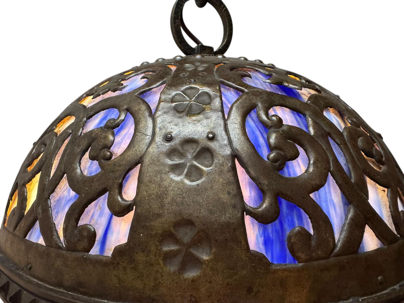 Lighting Vienna Secession Art Nouveau Chandelier Austria, 1900s photo