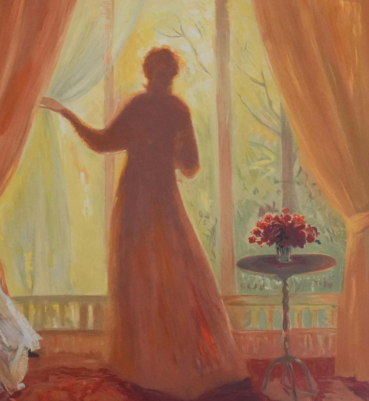 Yvonne Cheffer Delouisorange Interior   Original Handsigned Lithograph photo 133.0