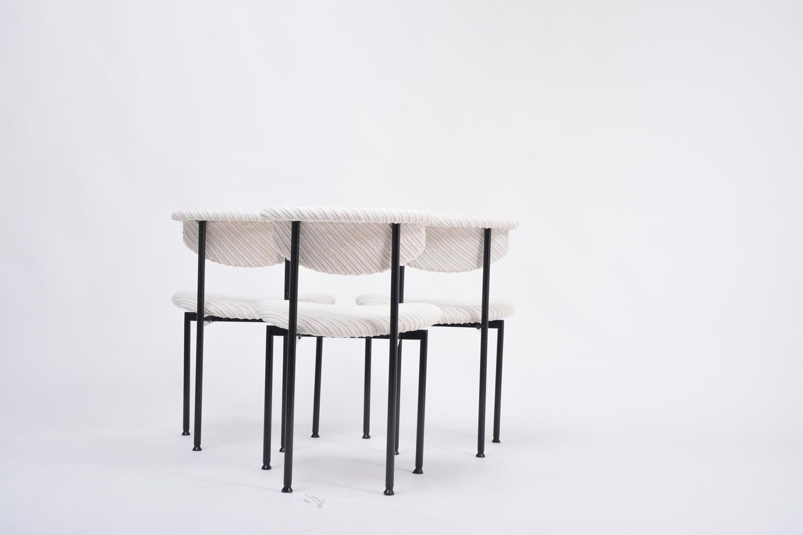 White Dutch Alpha Chairs By Rudolf Wolf For Meander, 1960s, Set Of 3 photo buy