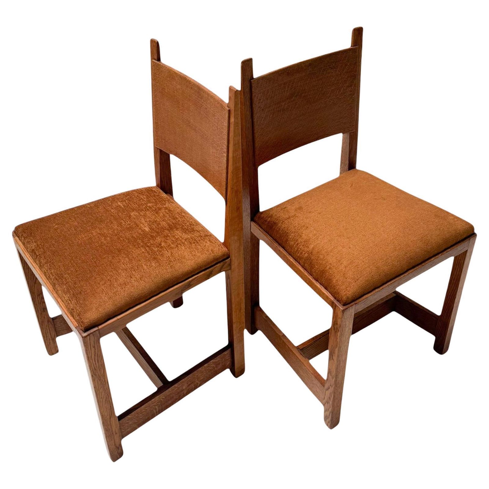 Two Art Deco Modernist Side Chairs By Hendrik Wouda For Pander, 1924
