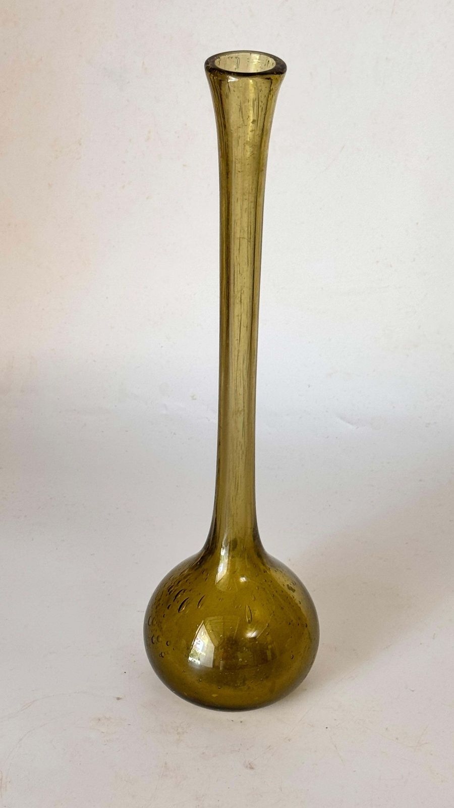 Tall Bubble Glass Bud Vase – Biot, France – 1960s photo Home Decor