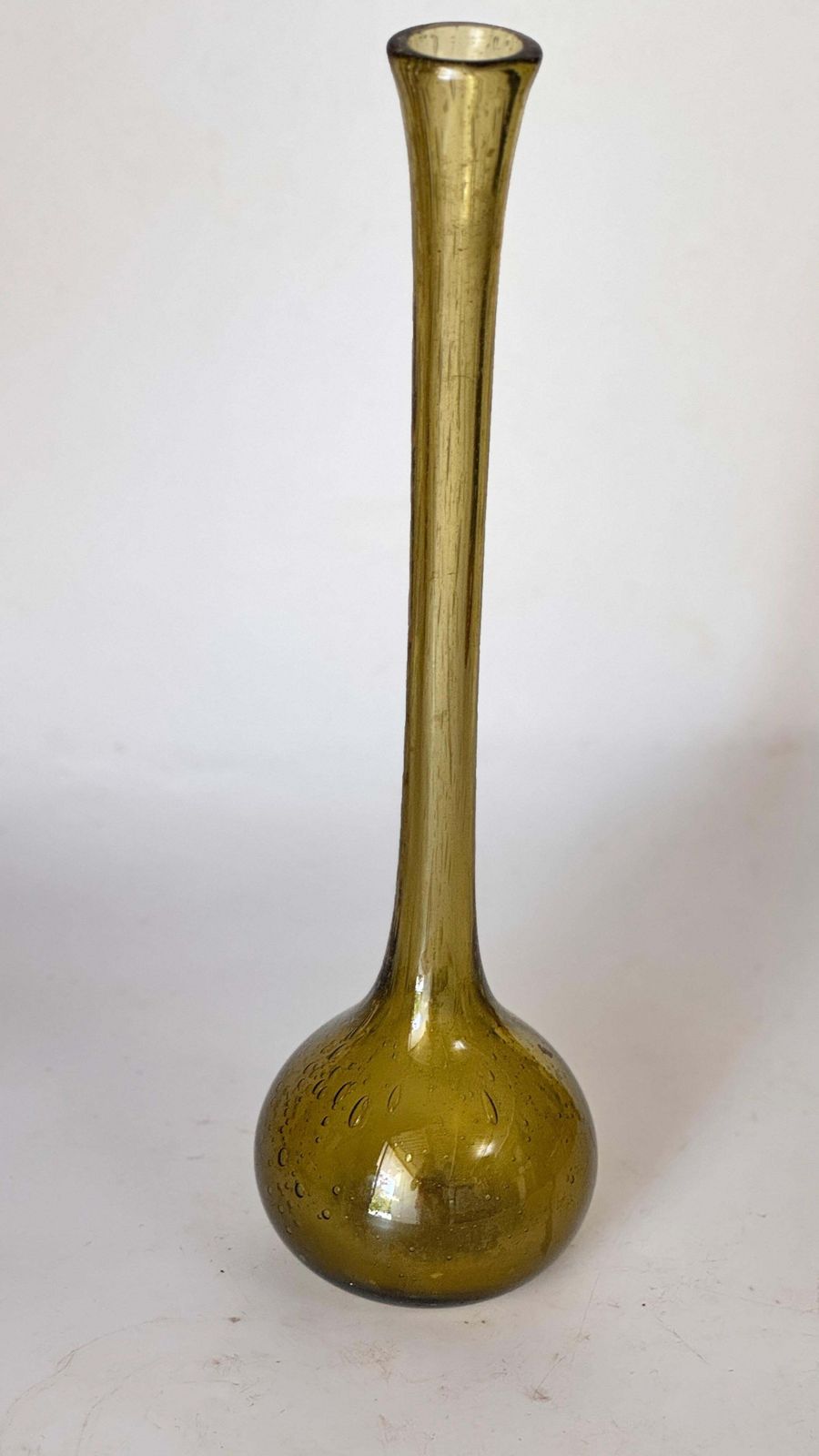 Tall Bubble Glass Bud Vase – Biot, France – 1960s photo vinterior