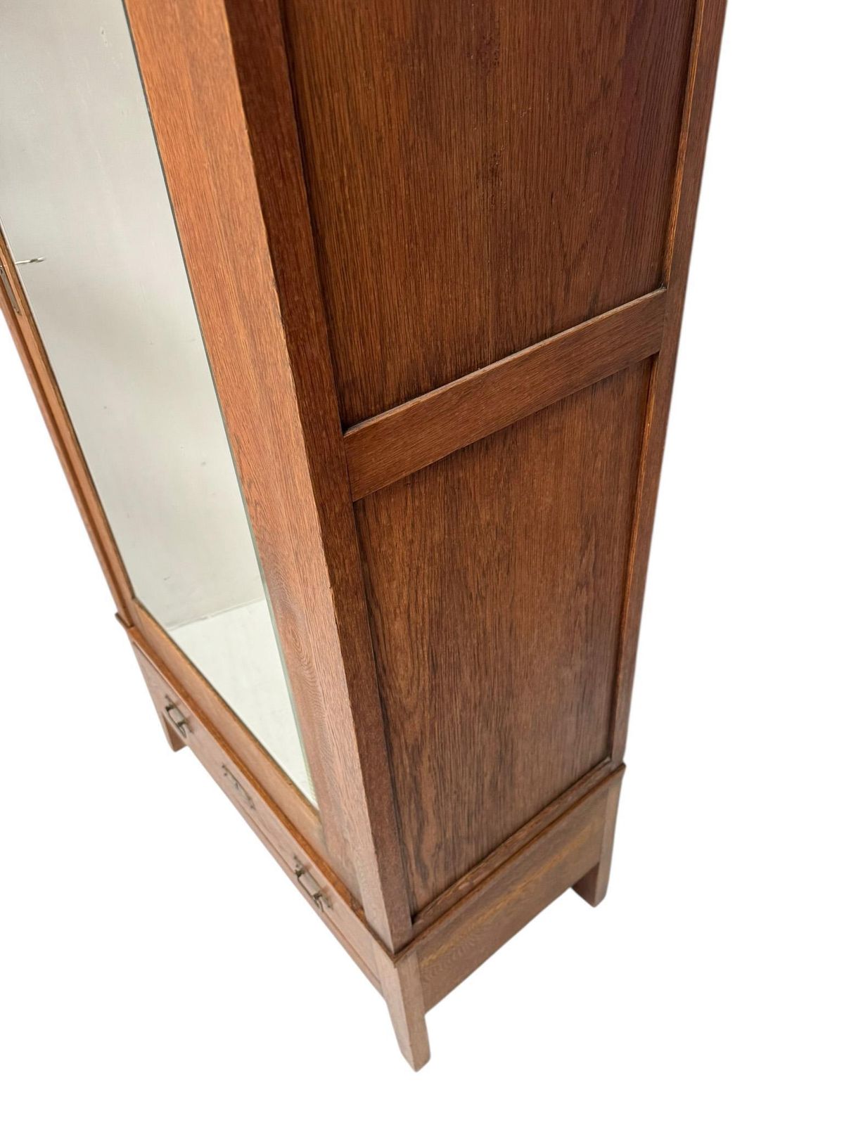 1647.0 Oak Art Nouveau Armoire Or Wardrobe, 1900s photo