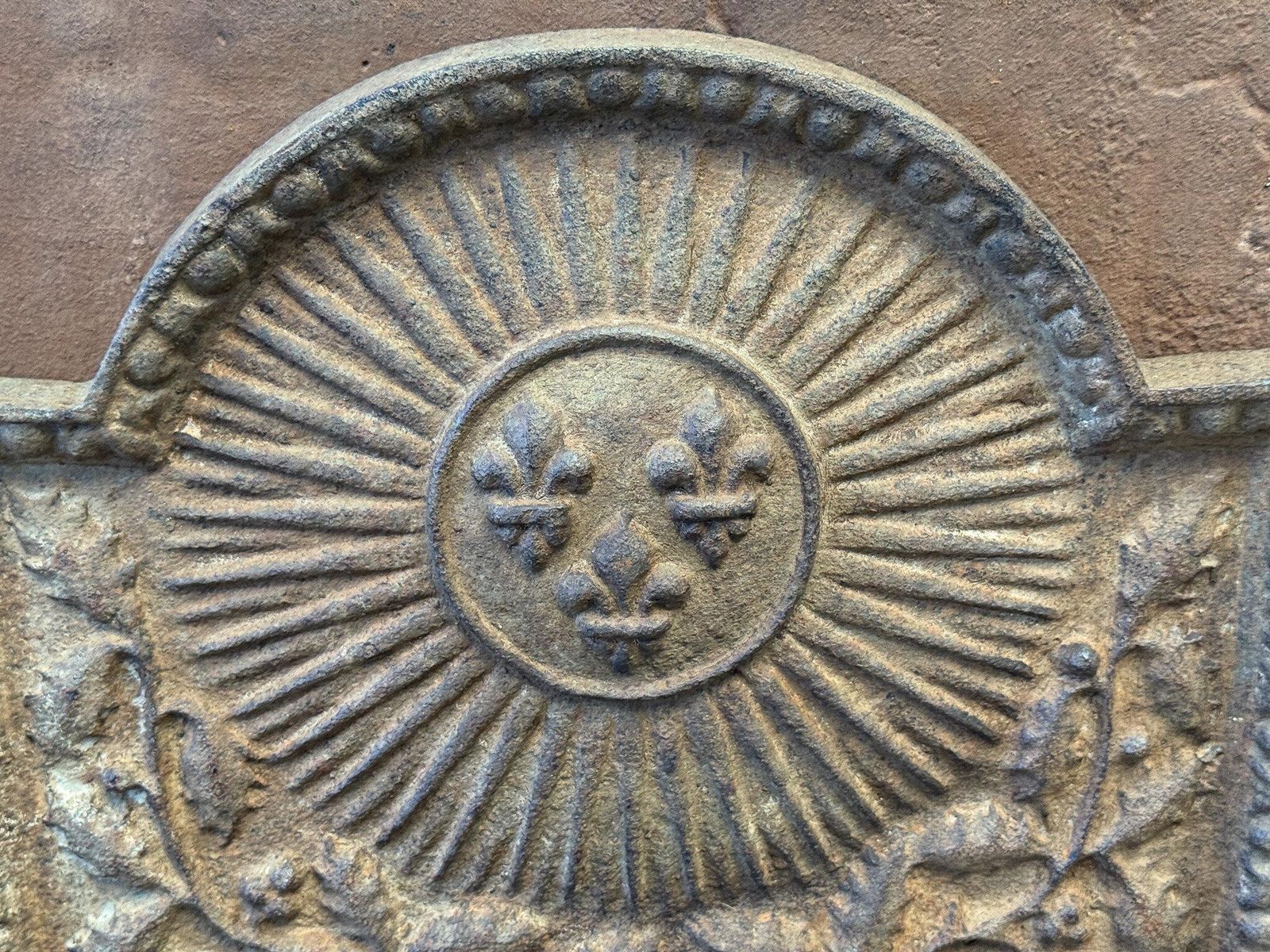 20th Century Louis XIV Style 'Arms Of France' Fireback / Backsplash photo 349.0