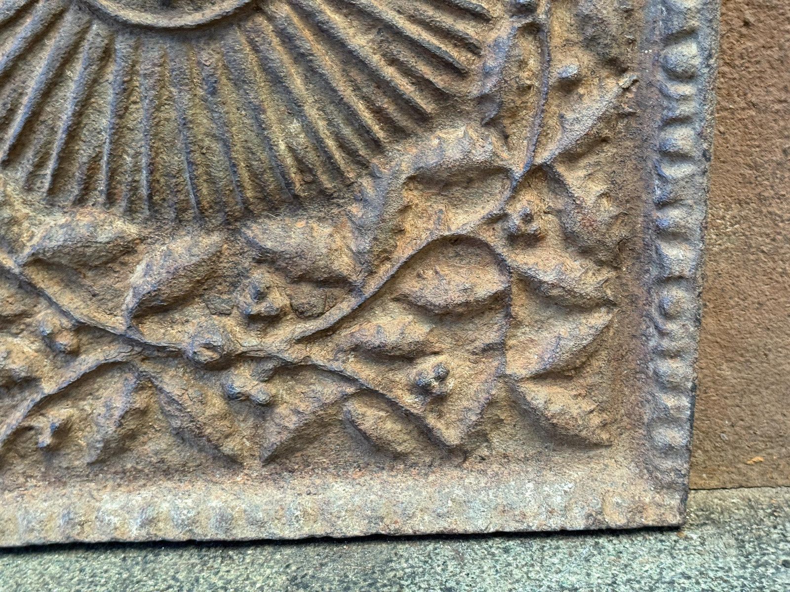 photo furniture 20th Century Louis XIV Style 'Arms Of France' Fireback / Backsplash