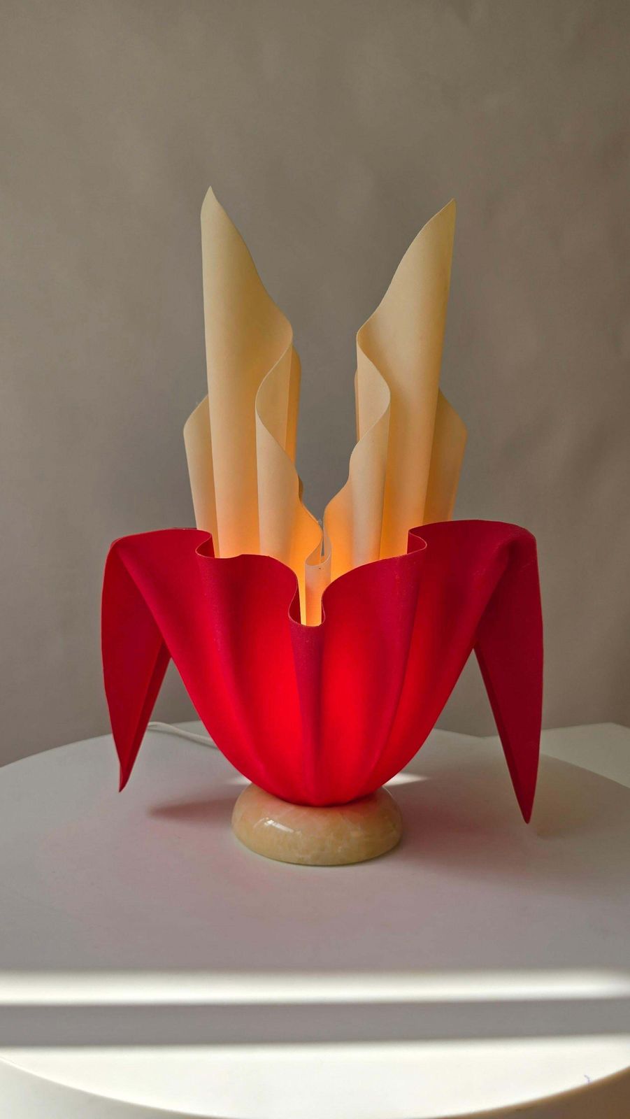 photo for sale Pair Of Vintage “Kali” Table Lamps By Georgia Jacob, France, 1970s