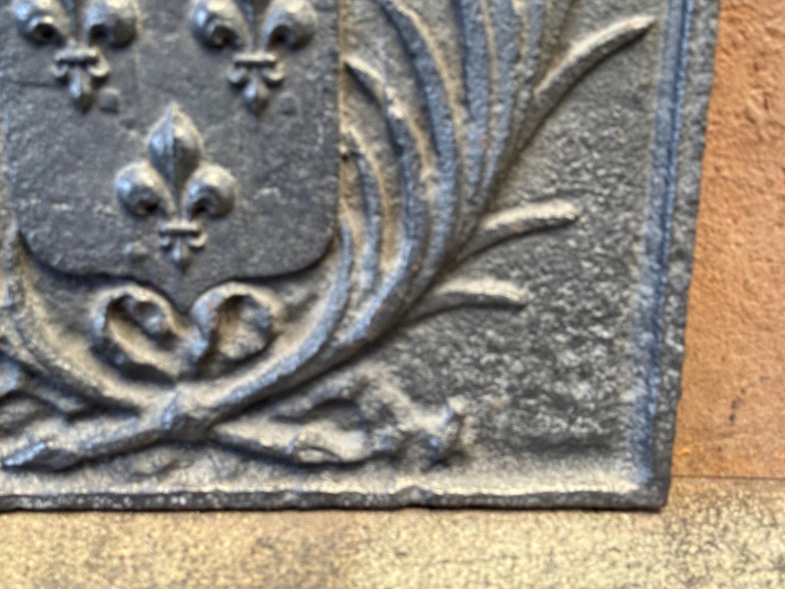photo for sale 17th Century, French 'Arms Of France' Fireback / Backsplash, Louis XIV Period