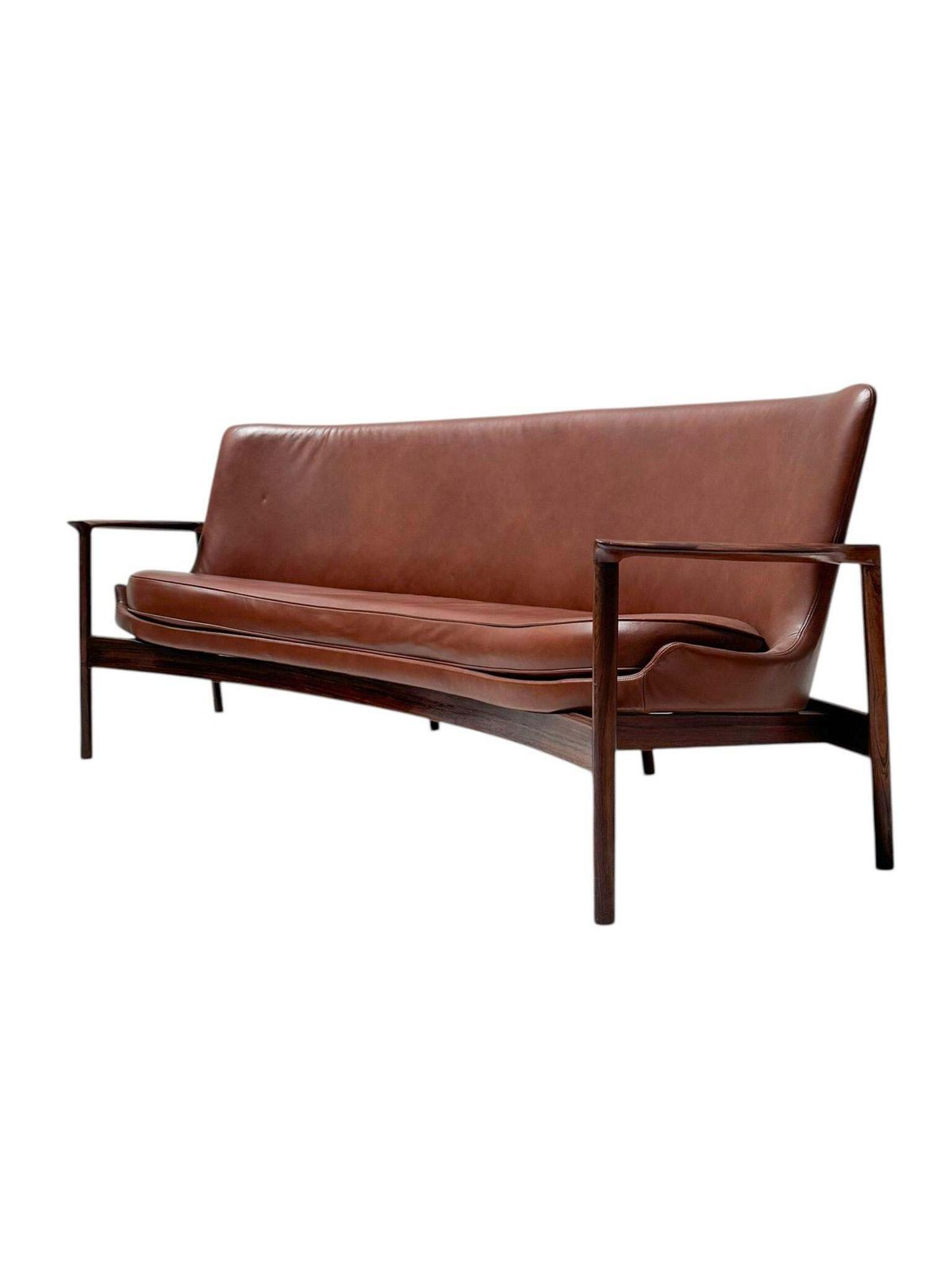Mid Century Modern Sofa Or Bench By Ib Kofod Larsen For Frõscher, 1970s photo vinterior