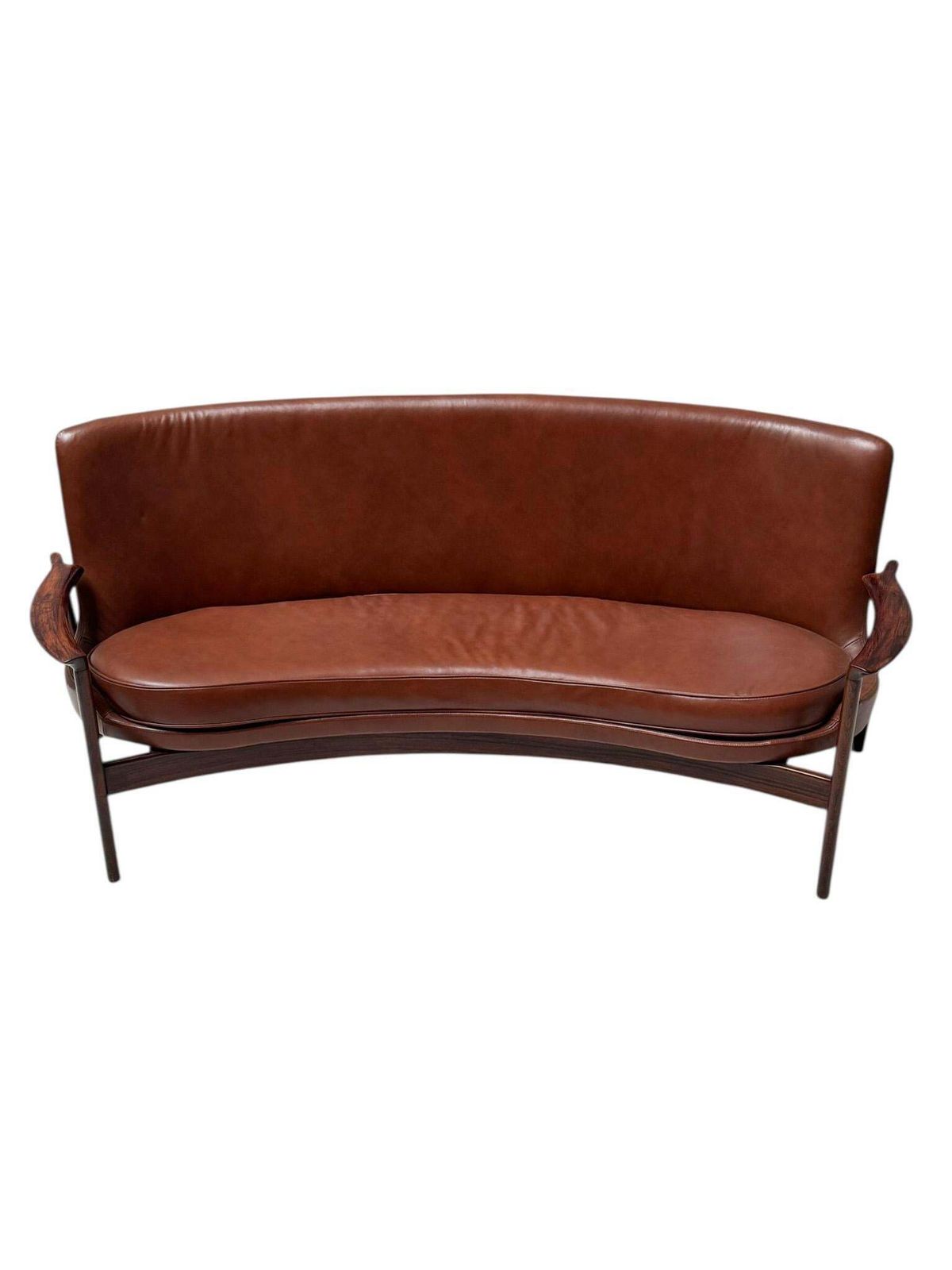 Mid Century Modern Sofa Or Bench By Ib Kofod Larsen For Frõscher, 1970s photo vintage