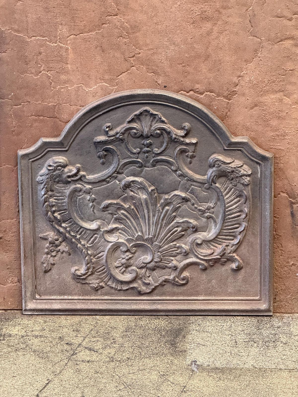 French Napoleon III Style Fireback / Backsplash, 20th Century photo furniture