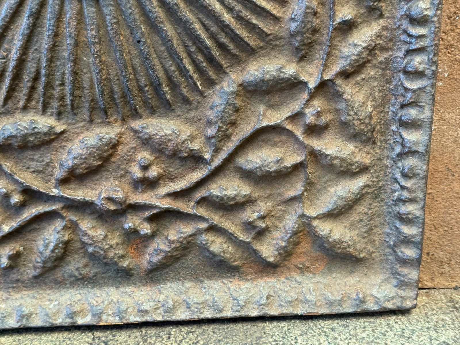 photo furniture 20th Century Louis XIV Style 'Arms Of France' Fireback / Backsplash