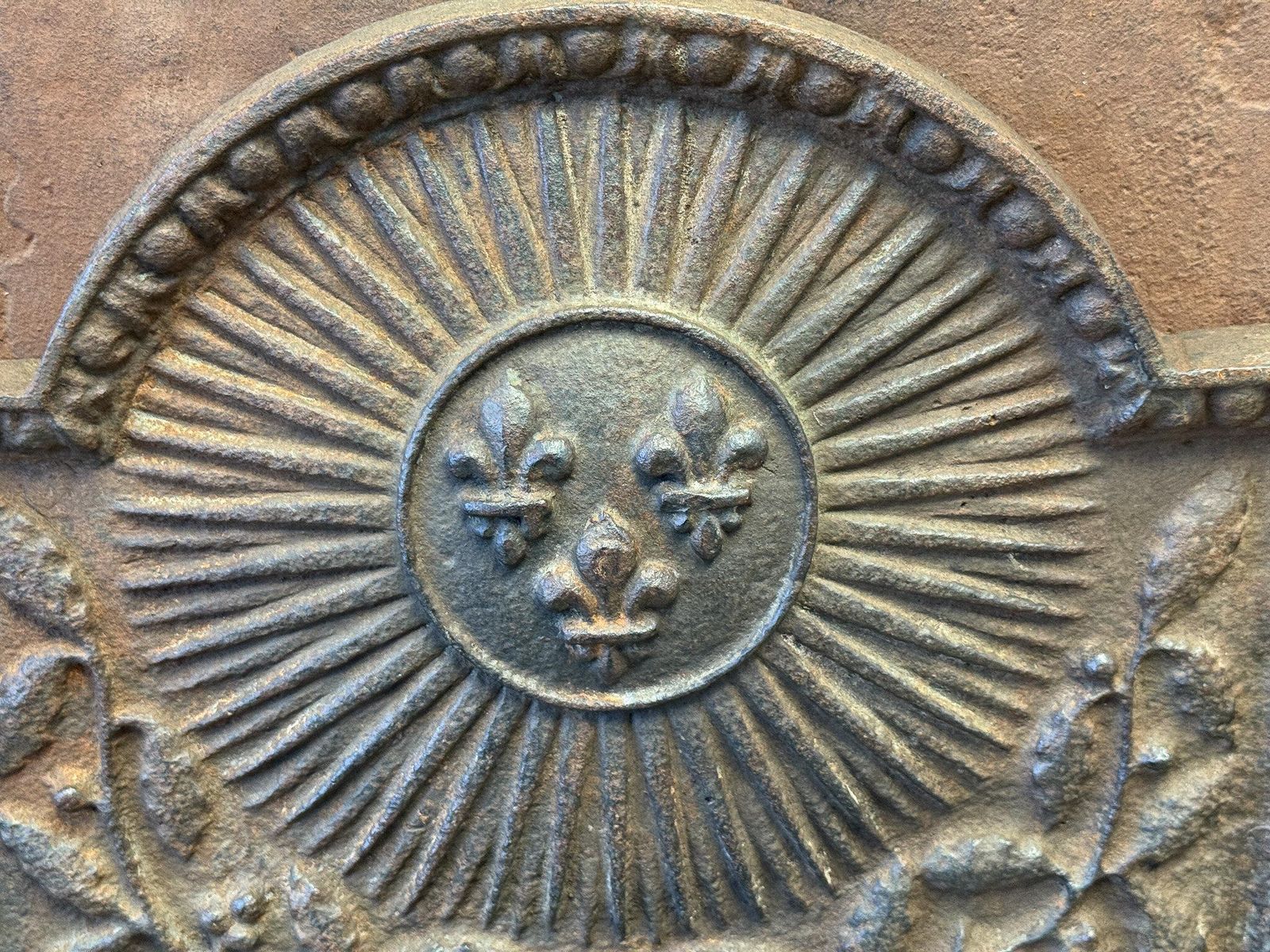 photo for sale 20th Century Louis XIV Style 'Arms Of France' Fireback / Backsplash