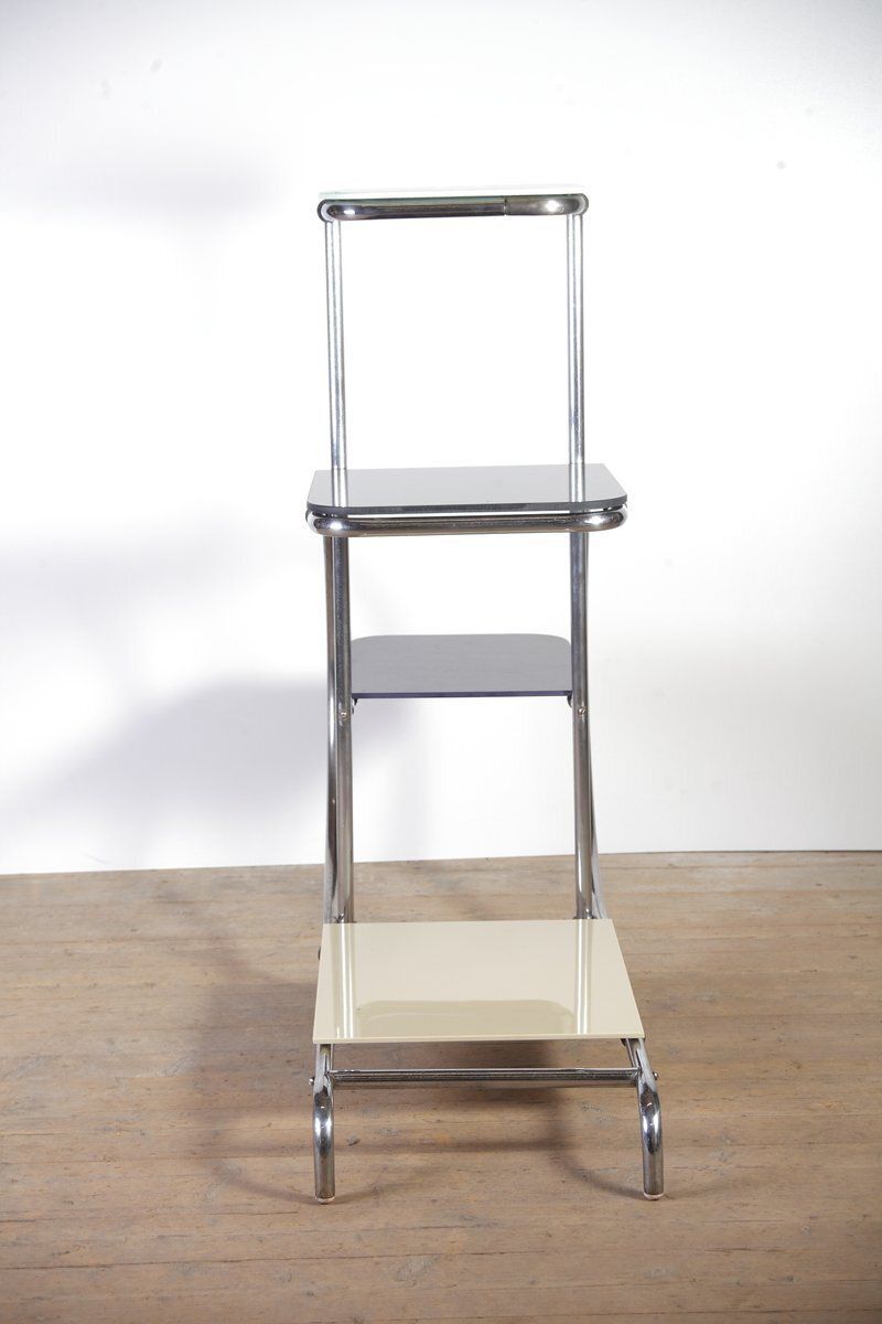 Tubular Chrome Flower Stand By Hynek Gottwald, 1940s photo buy