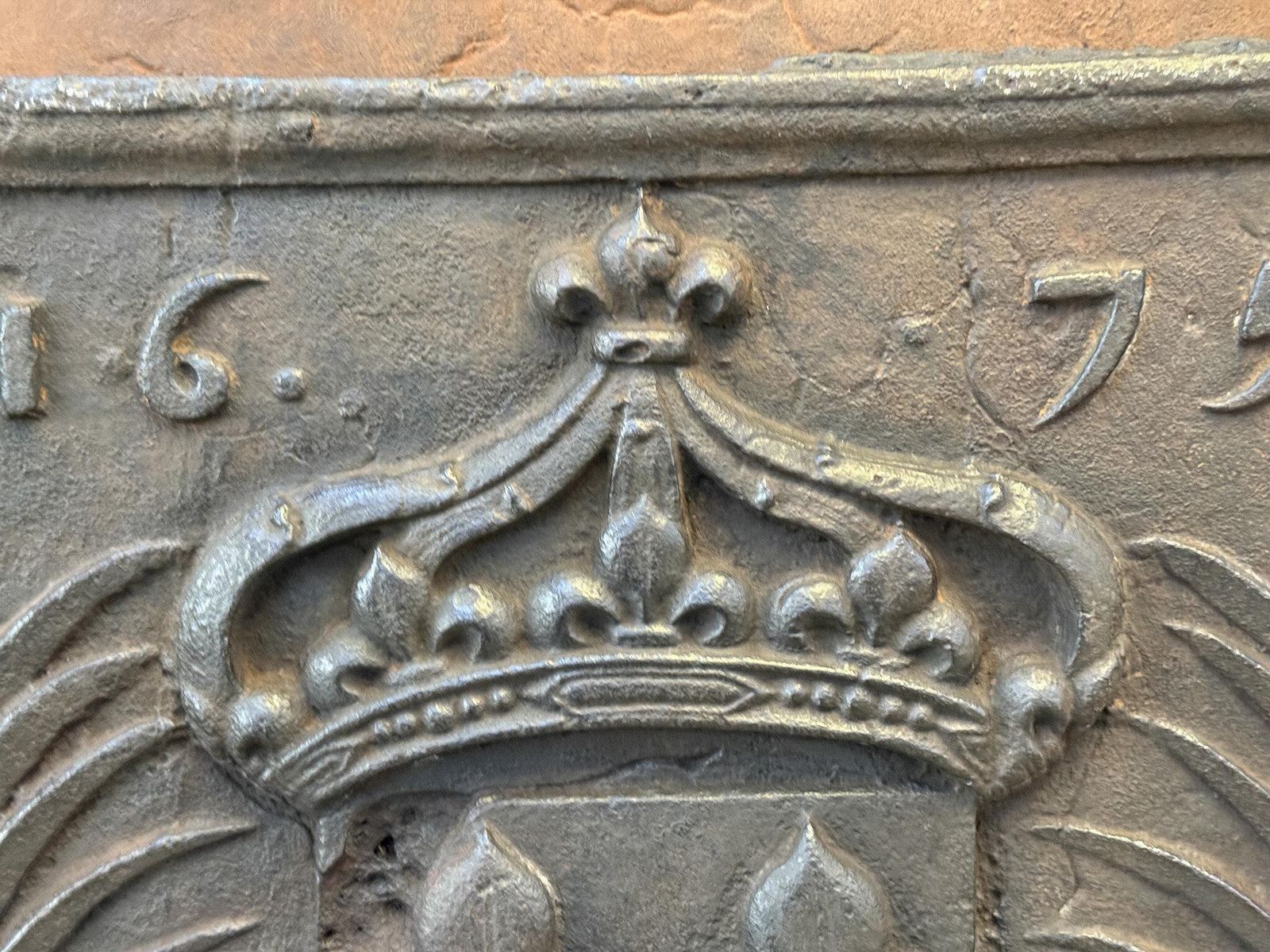 French Louis XIV 'Arms Of France' Fireback / Backsplash, 17th Century photo buy