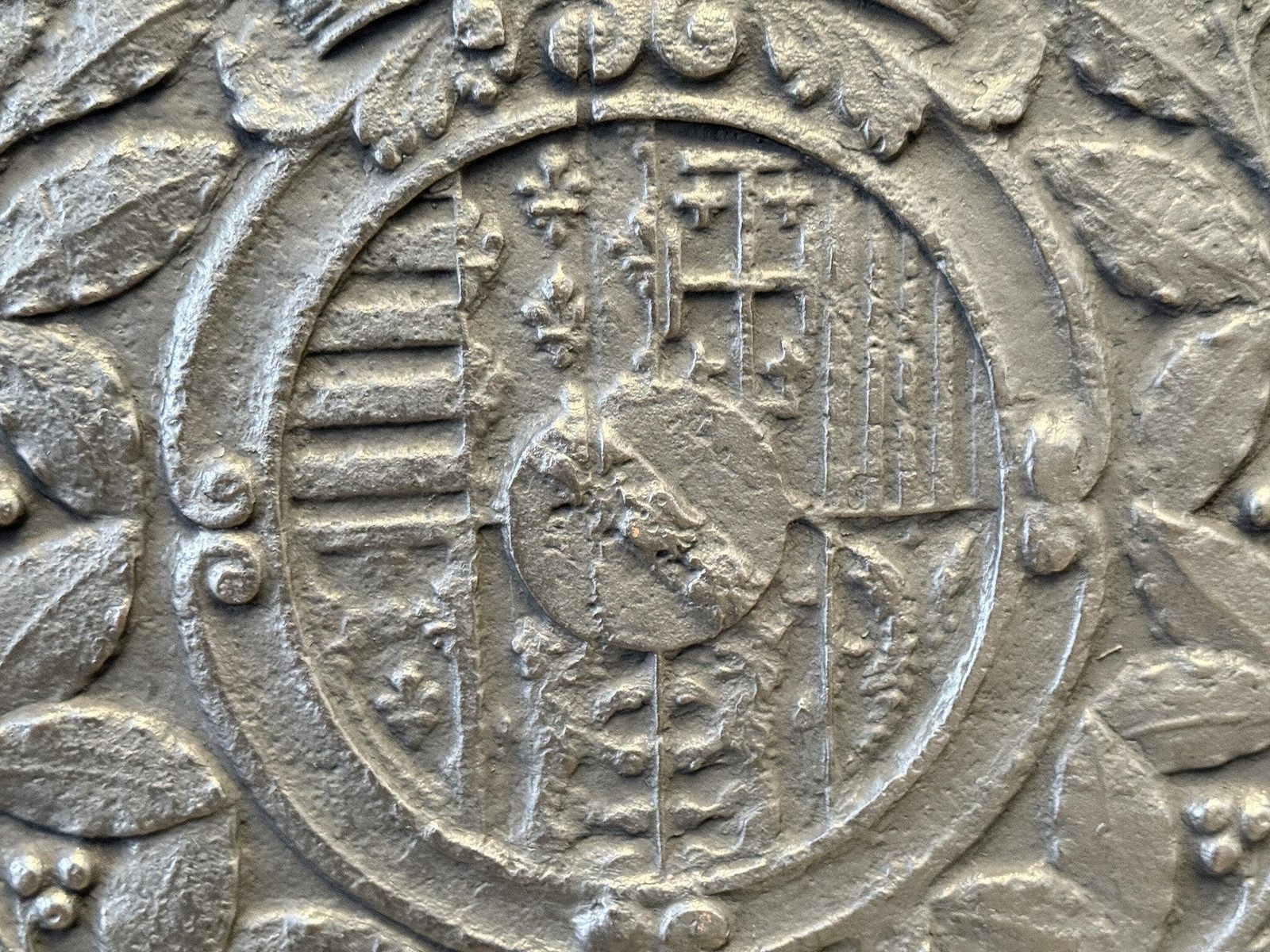 photo for sale French 'Arms Of Lorraine' Fireback, Louis XV Period