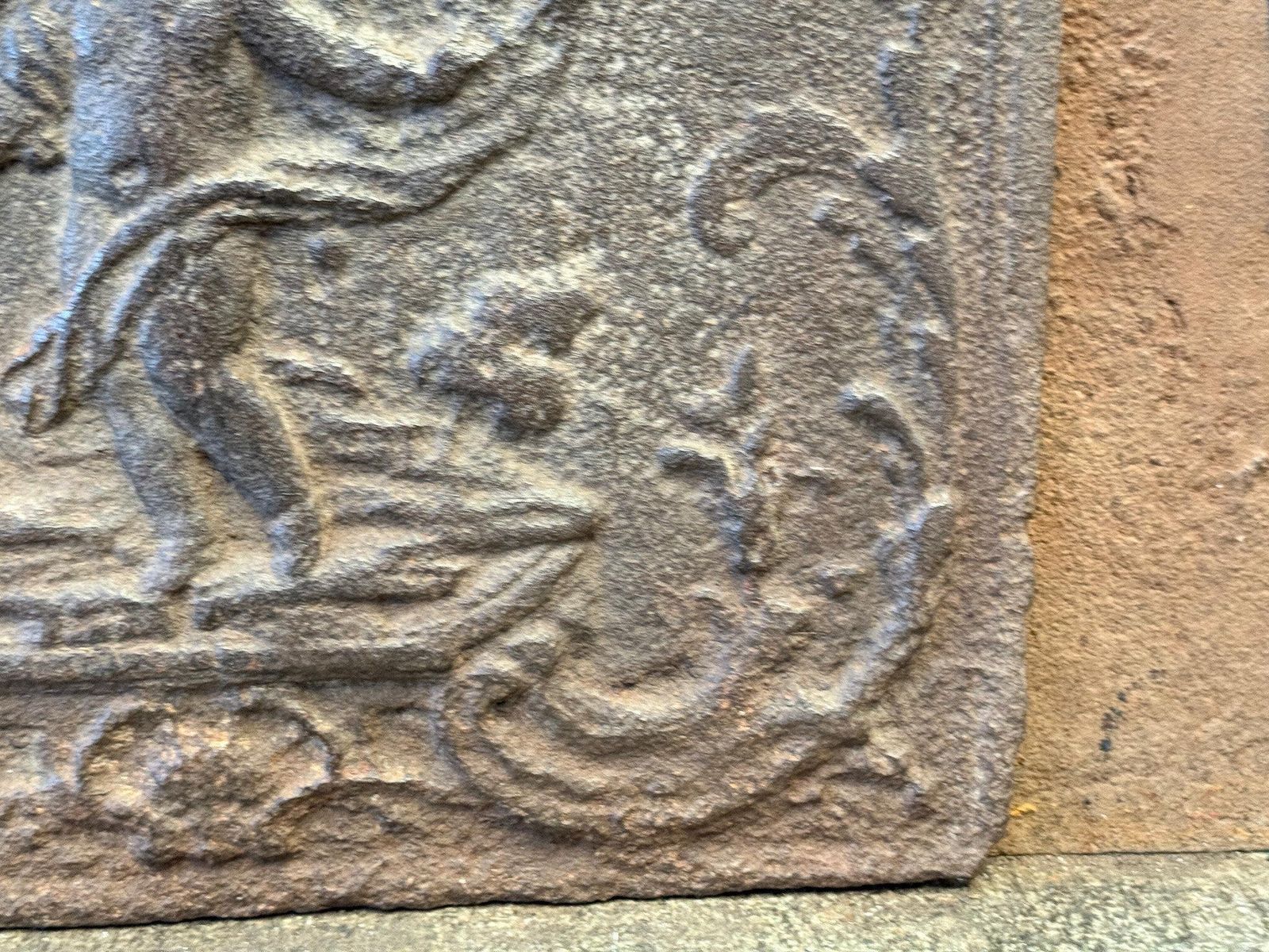 photo for sale French 'Cupid' Fireback / Backsplash, 18th   19th C., Neoclassical Period